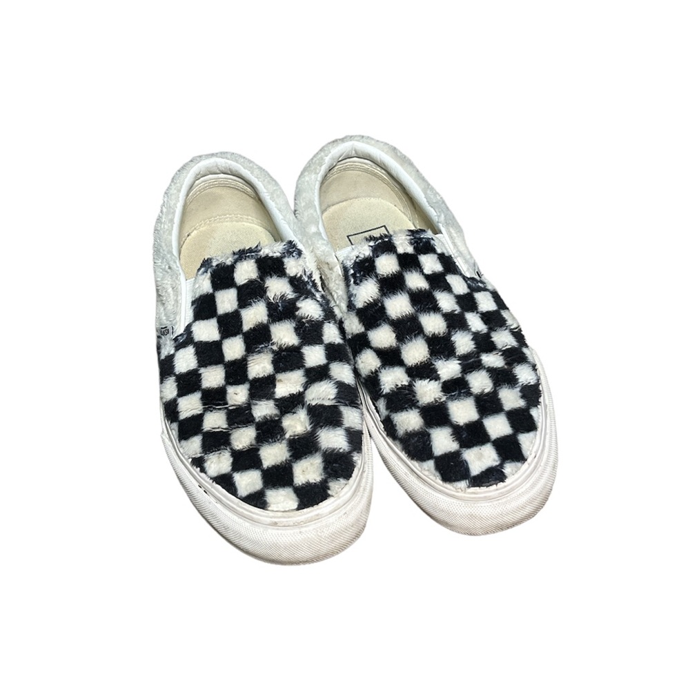 Fuzzy Sherpa Checkered Vans